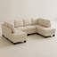 Canapé modulaire en U en similicuir-856054605