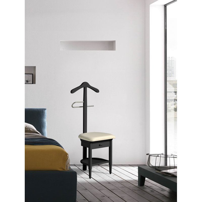 Freestanding Valet Stand, Black