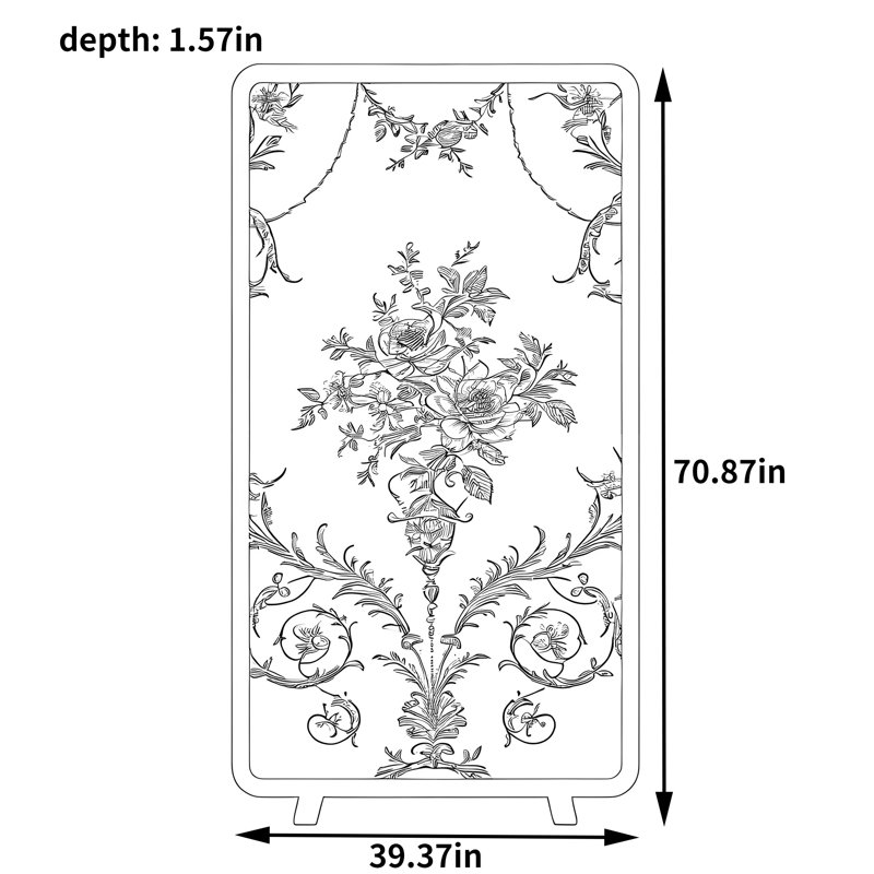 Debbi, 70.87" H x 39.37" W x 1.57" D