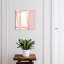 Key box for home, Opens to the right, 30x30x5, Black, Delicate pink tones with a hint of cream accents, 