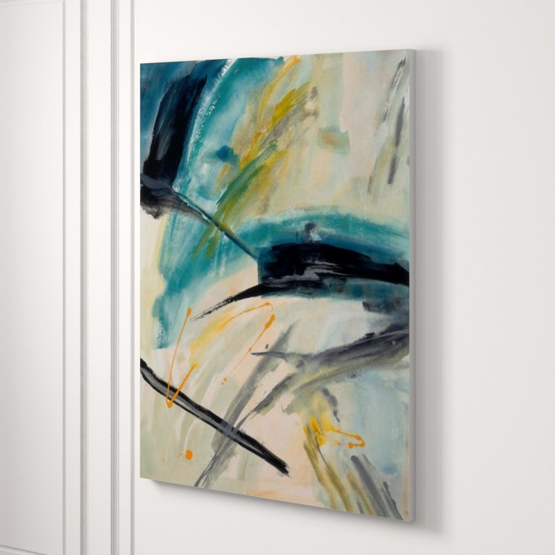 Unhinged Yellow Print by Sara Brown, 33" H x 24" W x 1.5" D, Outdoor