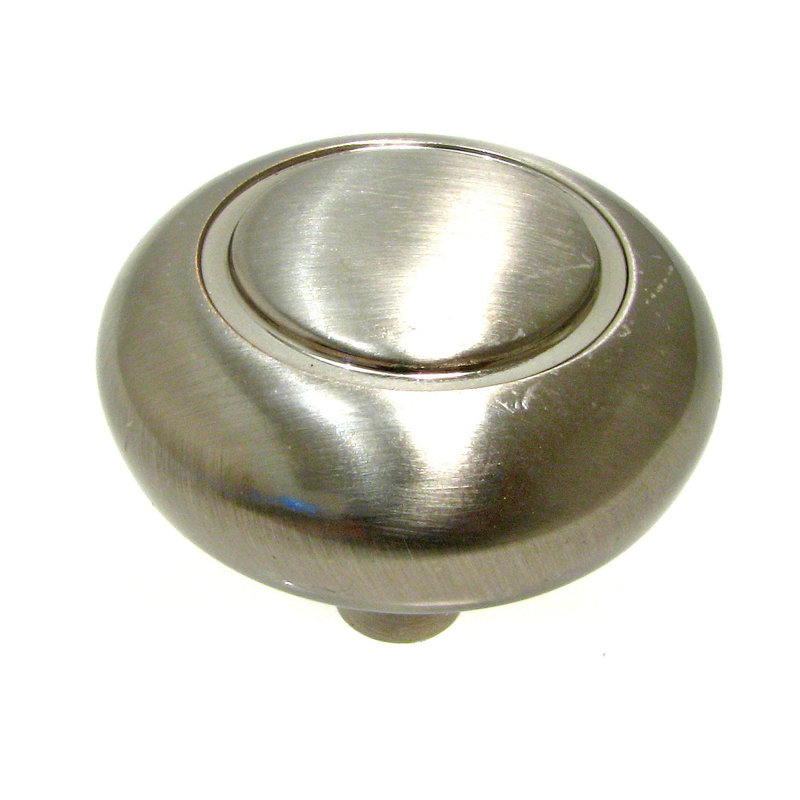 Poignée champignon Expression de 1 1/4 po de diamètre, Nickel brossé