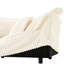 3 canapé en velours côtelé - assise profonde, confortable, coussin rembourré, housse amovible, couleur crème moderne