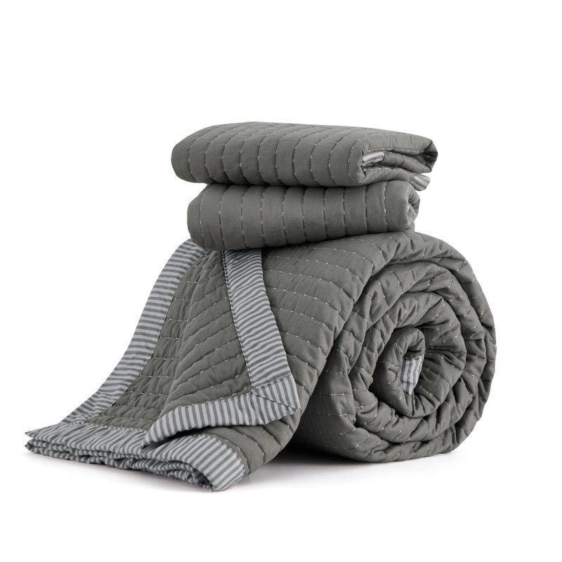 Bedsure Bedspread Coverlet Lightweight Soft Quilt Bedding Set, Corduroy Pattern Quilt Set, King Quilt + 2 King Shams, Cream