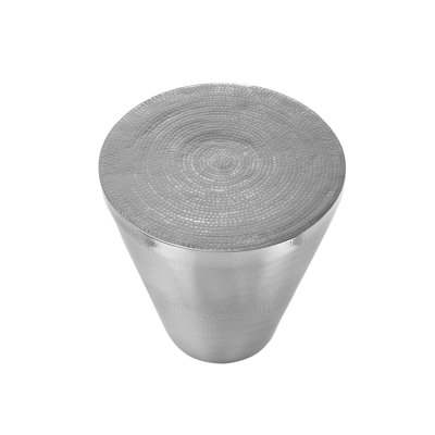 Contemporary Drum Table - Metal For Bedroom Luxury Stylish Accent End & Living Room