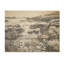 «Grey Abstract Landscape I - Coastal Coral Under Water Wood», art mural sur bois de pin naturel-101401888