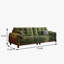 Canapé 133,86 po en chenille verte minimaliste moderne-1912077654-1912077653