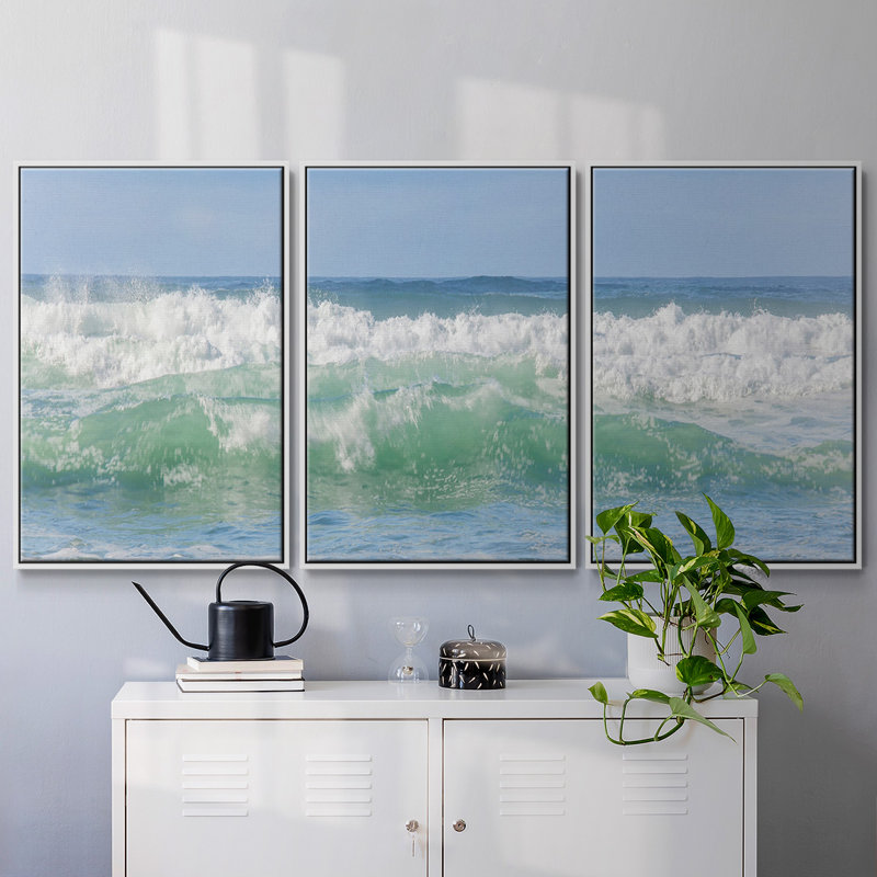 Wave Wave 3 pièces, H 40 po x l 78 po x P 2 po, Blanc