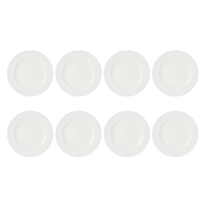 Delray 40-Piece Lightweight Chip-Resistant Bone China Dinnerware Set, Service for 8