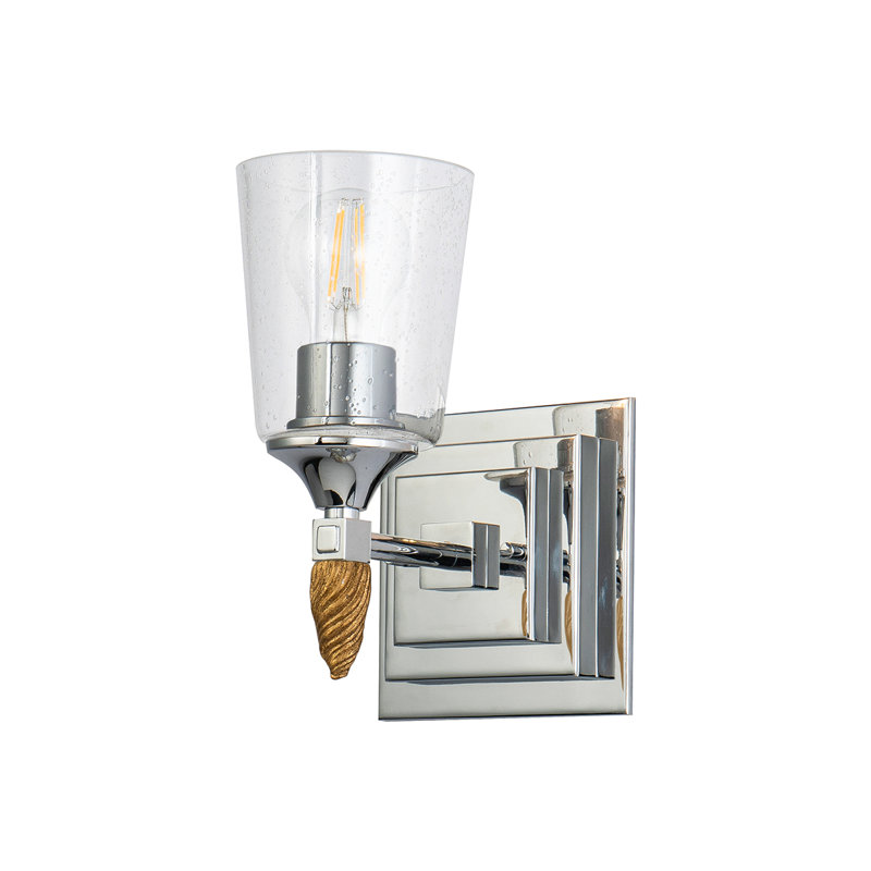 Vetiver 1 Light Wall Sconce Gold, Silver/Gold
