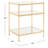 Hedwige Glass End Table with Storage