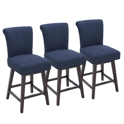 Alanys Swivel Upholstered Counter Stool