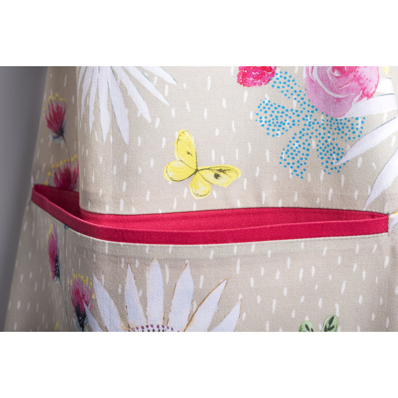 Cotton Bib Apron, Fog