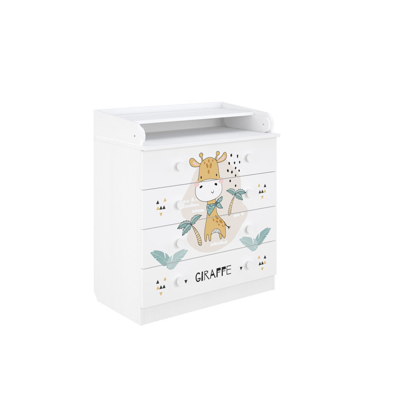 Changing dresser Model 800, white, Giraffe