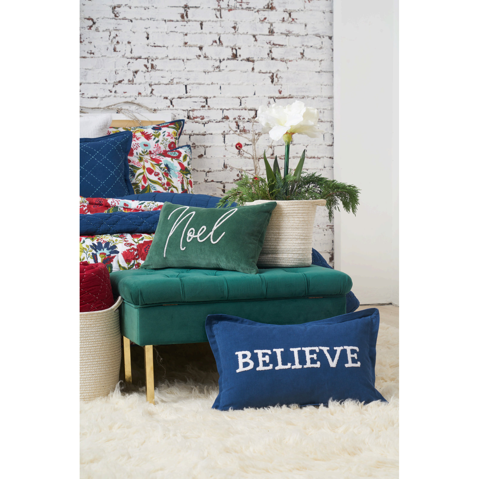 22" x 22" Pillow Cover & Insert, Believe