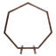Support en bois Heptagonal