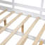 Lit simple en bois avec lit gigogne en bois, conception moderne pour enfants avec tablette de rangement, blanc (ancien SKU HL000094AAK)-1067169688-1067169689