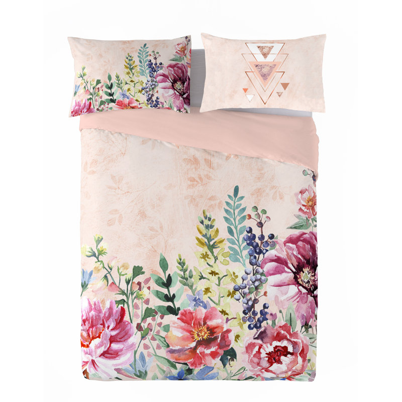 Chiba Queen 3pcs Cotton Duvet Cover Set (90"Wx92"L), Queen Duvet Cover + 2 Pillow Shams