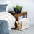 Amelda Solid Wood Free Standing Magazine Rack