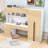 Wooden Freestanding Wardrobe and Desk Combo with Ample Storage for Small Spaces-355535845