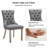Jesly Tufted Linen Dining Chair (set of 2）-1390016860