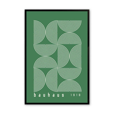 Impression de lignes vertes Bauhaus Modernist