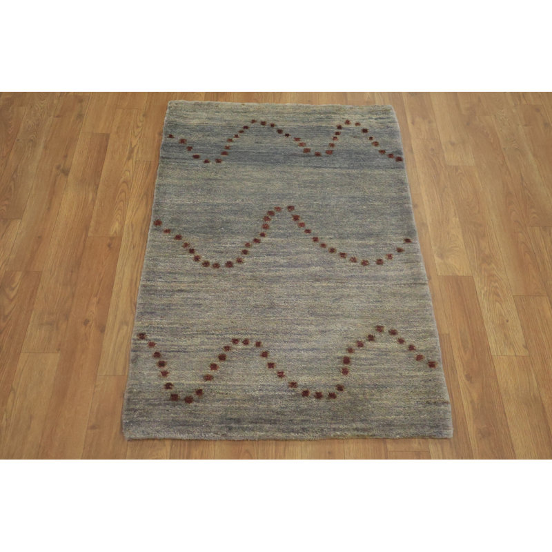 Tapis gris moderne Modern Wave