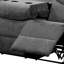Élégant chenille grise avec table inclinable et porte-gobelet souple pratique