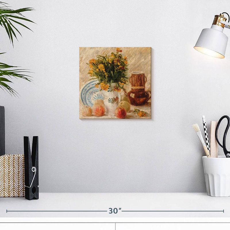 Yarlin nature morte aux pommes, H 10 po x l 10 po
