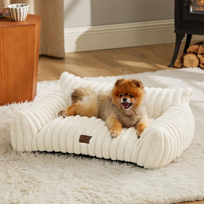 Bedsure Fluffy Cat&Dog Couch For Pets - Supportive Pet Sofa With Removable Washable Cove
