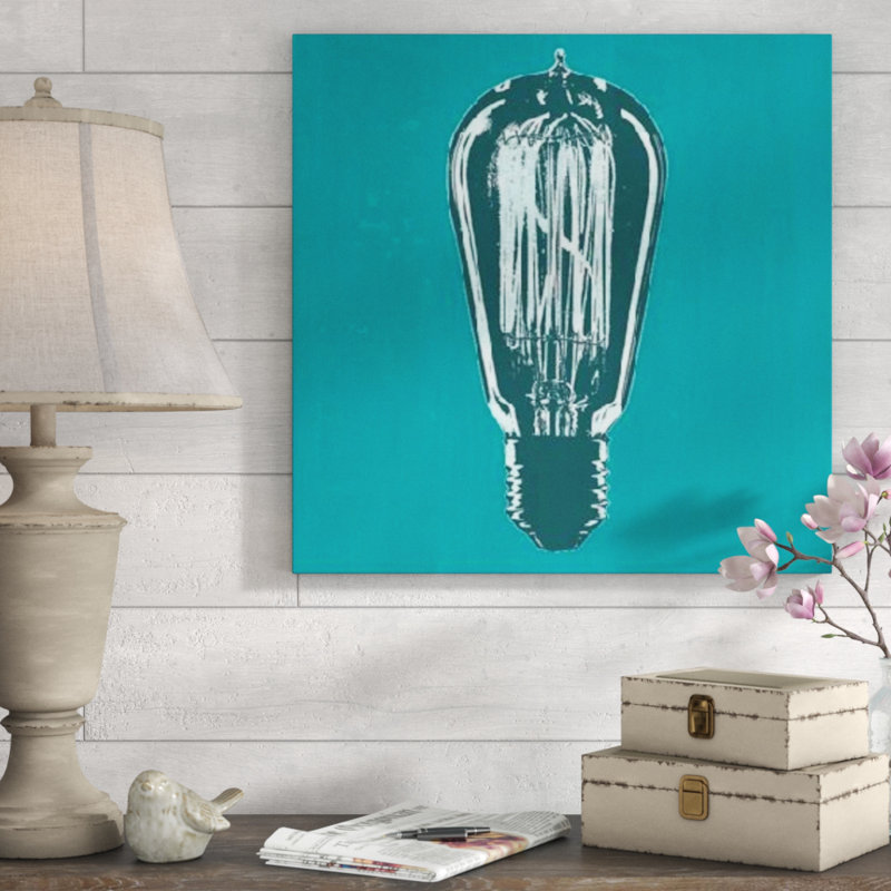 «Bright Idea I» par Sofia Fox - Peinture, Extérieur, H 24 po x l 24 po