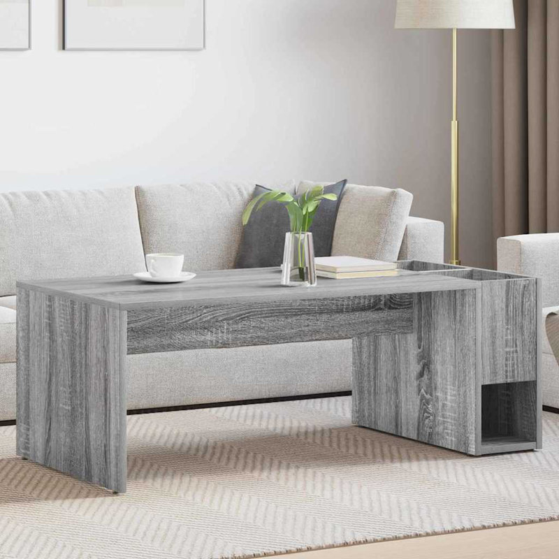 Coffee Table with Storage, Grey Sonoma