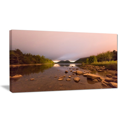 «Jordan Pond in Acadia Park», reproduction de photo sur toile tendue