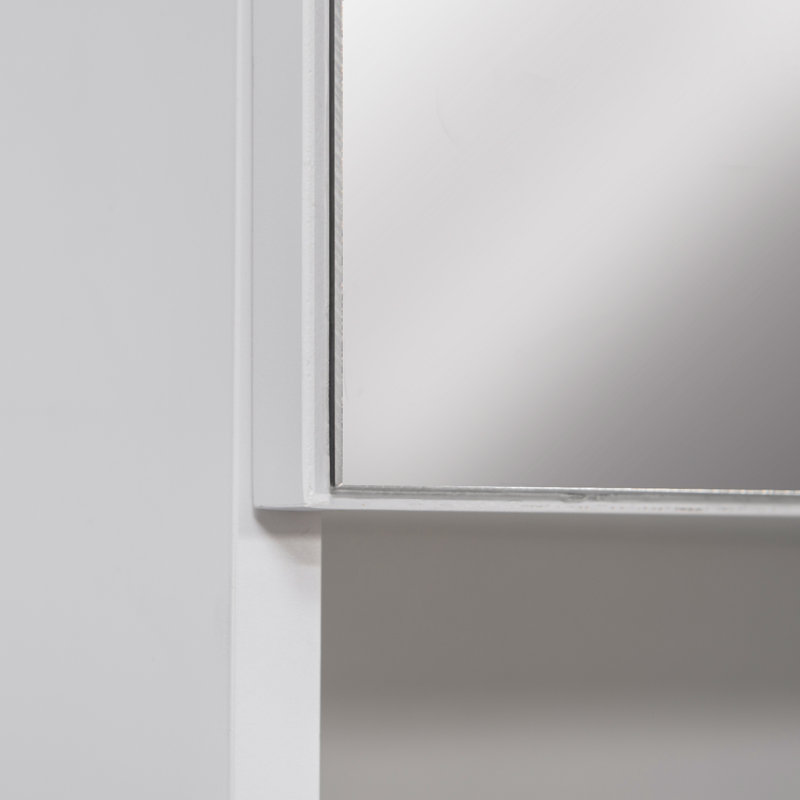 Isavela 540mm W 553mm H Surface Frameless Medicine Cabinet Mirror 5 Adjustable