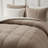 Wonderful 3 Pieces Quilted Teddy Fur Comforter Set-106861810-106861811