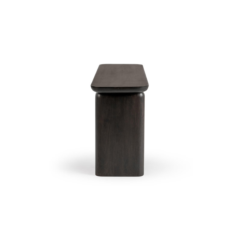 Chloe 68'' Solid Wood Console Table, Truffle Roast