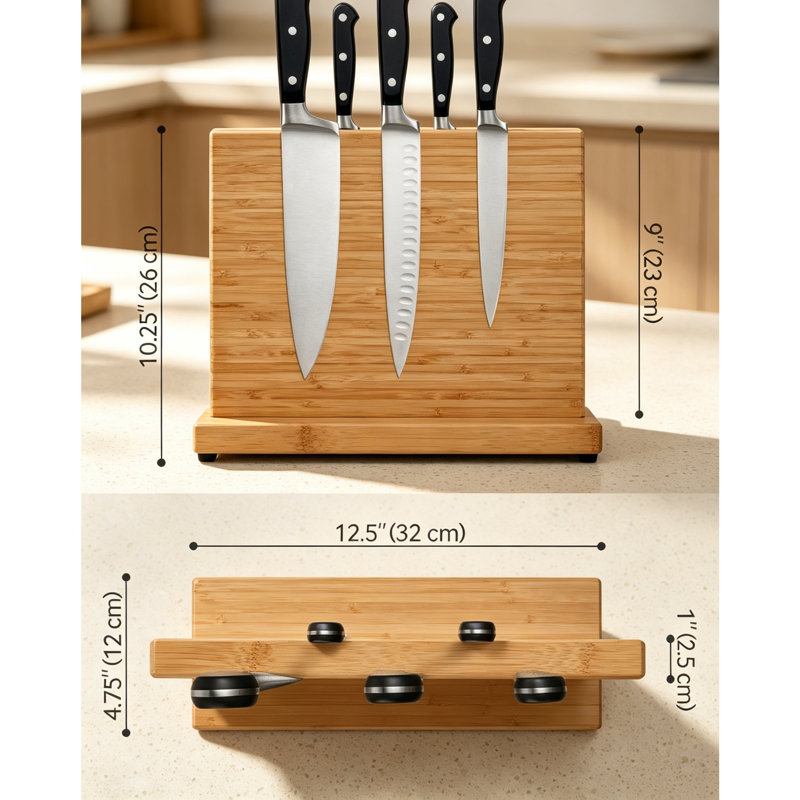 Fcbnposi Magnetic Knife Block
