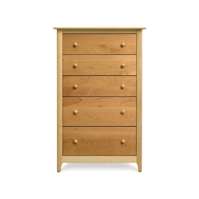 Sarah 5 - Drawer Solid Wood Dresser, Maple and Cherry