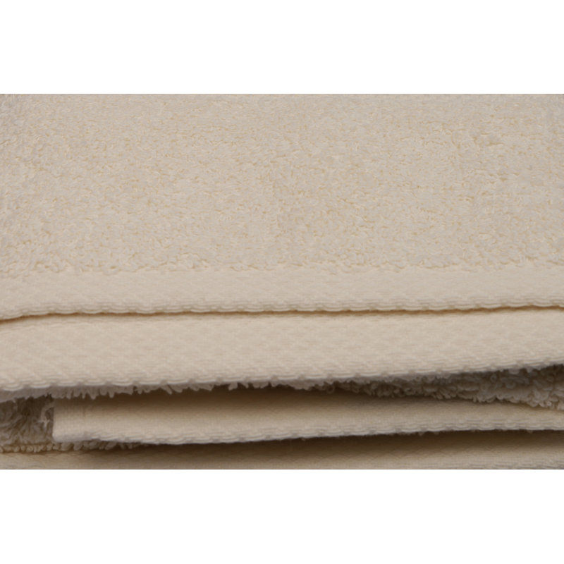 Essuie-mains de qualité supérieure, 100% coton, couleur crème, 19,7 po x 35,4 po | 500 g / m² pour une absorbance ultime | Lavable à la machine à 104 ° F | Doux et durable, parfait pour la salle de bain, le spa, la salle de sport et l'utilisation quotidienne