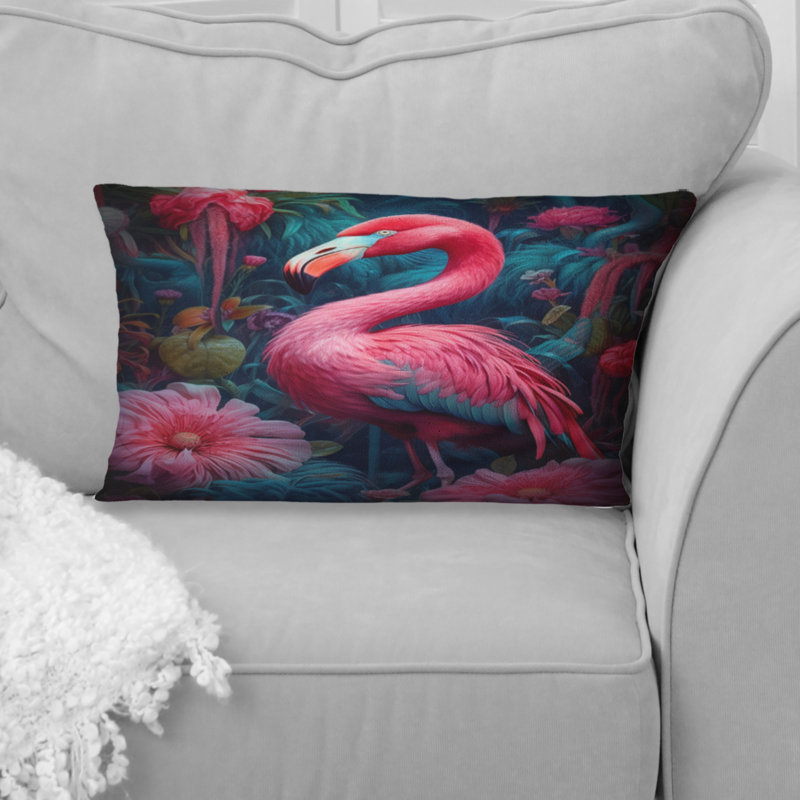 Coussin Tropical Flamingo Grace III - Flamingo