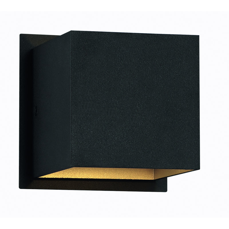 Warsaw LED Flush Mount, Black/Gold