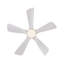 Ventilateur de plafond intérieur chaud 42 pouces avec lumière DEL à intensité variable 5 pales en bois massif télécommande-440581104-440581108
