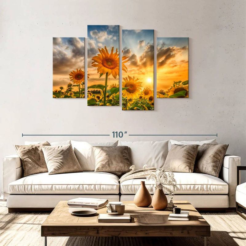 Alvord tournesols au coucher du soleil