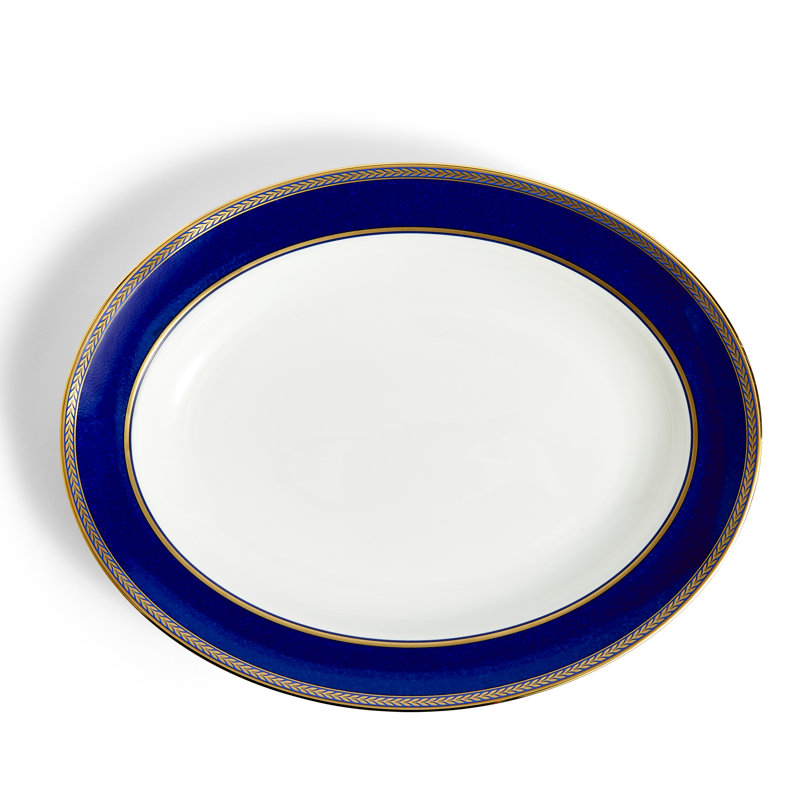 Wedgwood Renaissance Gold Oval Platter 11in