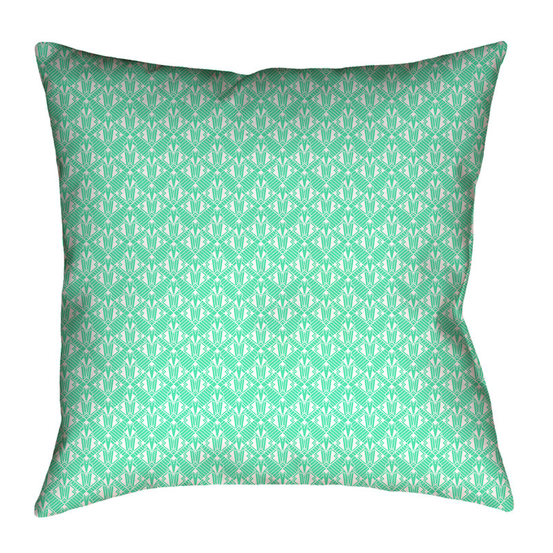Coussin décoratif Katelyn Elizabeth, 20 po x 20 po, Vert menthe