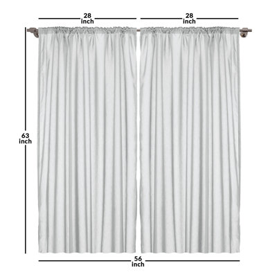 Paire de rideaux East Urban Home