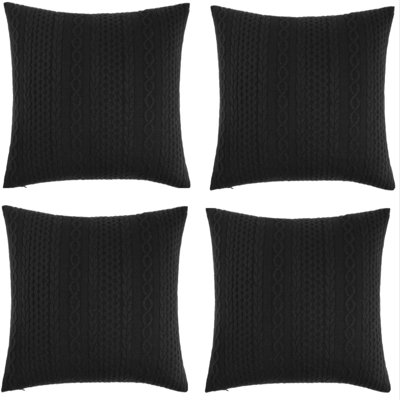 Jeté carré Knit Collection with Geometric pattern