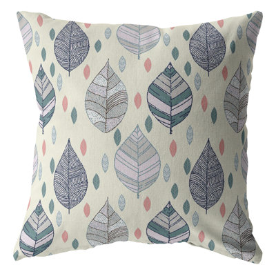 Nature Broadcloth Reversible Throw Pillow