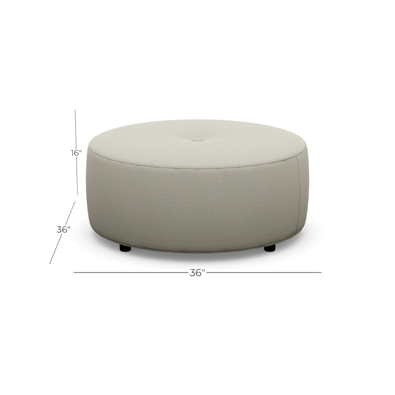 Pouf Round Ottoman, Sugar Shack 120501
