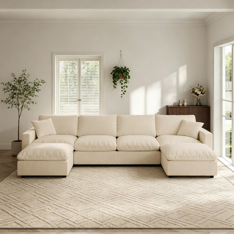 Canapé modulaire rembourré, canapé modulaire Cloud, Kaki